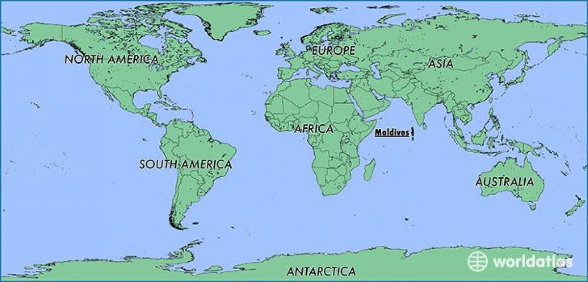 地図モルディブの近隣諸国