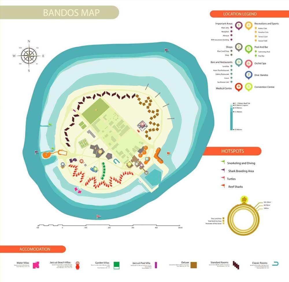 地図のバロスモルディブ