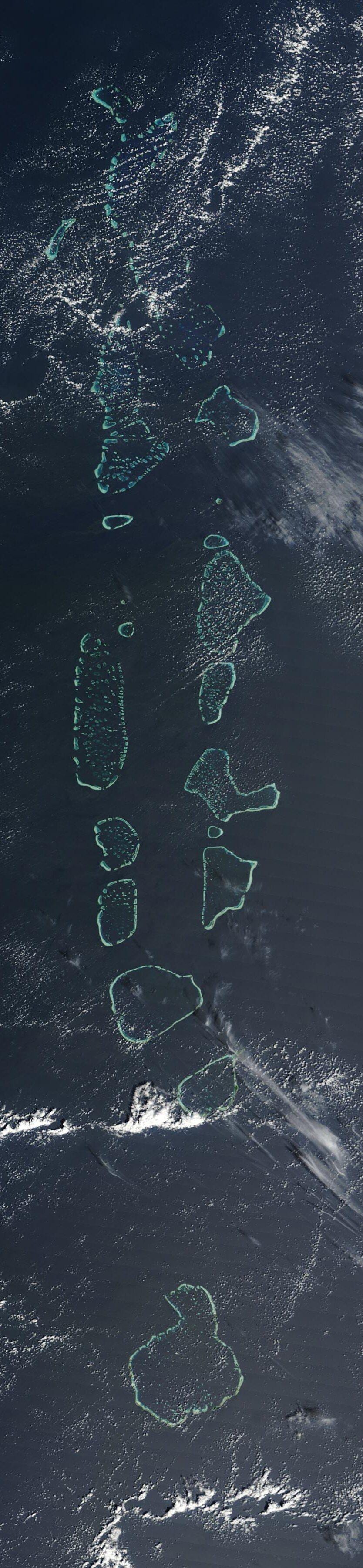 地図モルディブの衛星
