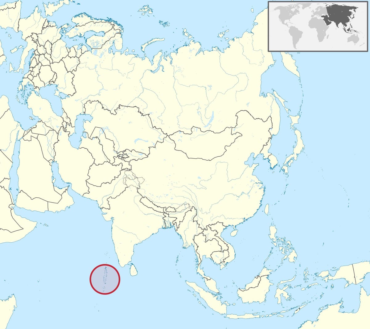 地図モルディブ地図アジア