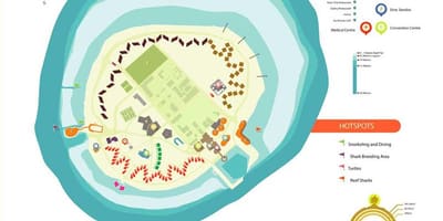 地図のバロスモルディブ