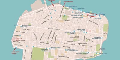 地図の男性の都市モルディブ