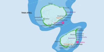 地図kandoomaモルディブ